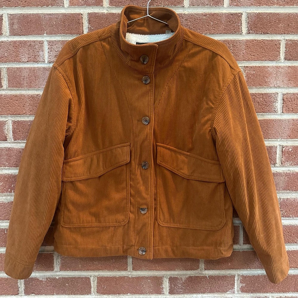 Bagatelle‎ Jacket Corduroy Button Up Brown Size Small